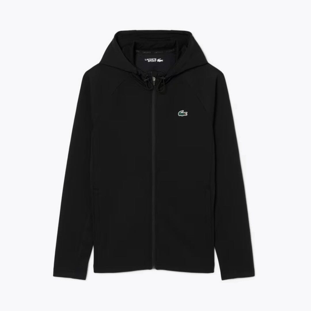 Lacoste Atmungsaktive Sport-Trainingsjacke Stiladel Schwarz S 