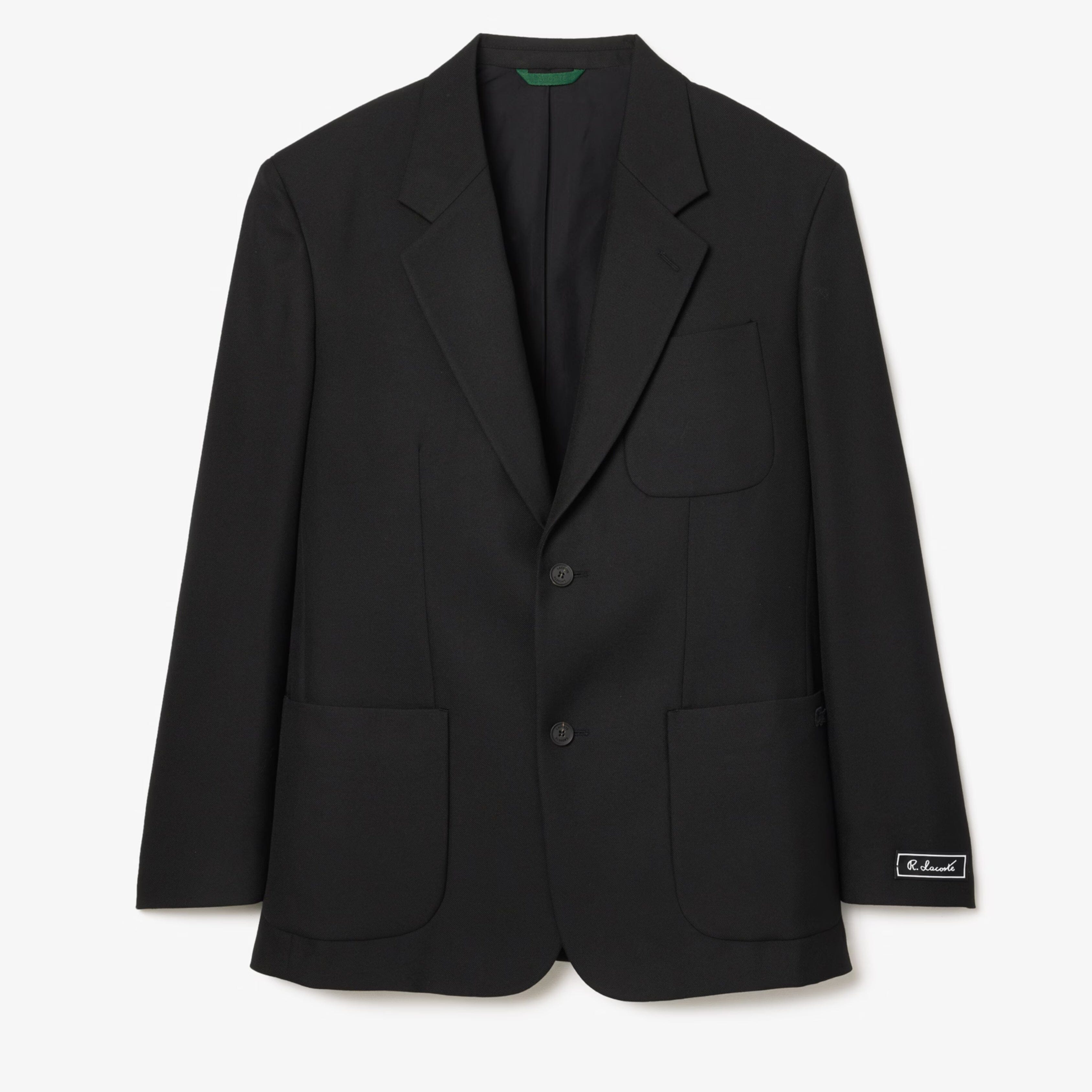 Lacoste Blazer mit entspannter Passform Stiladel Schwarz S 
