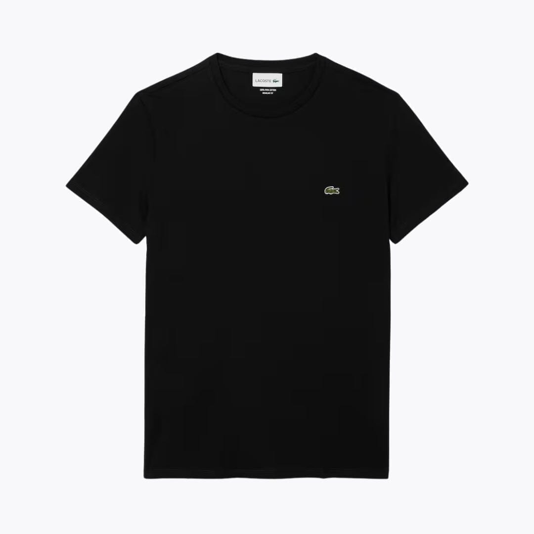 Lacoste Cotton Pima T-Shirt Stiladel Schwarz S 