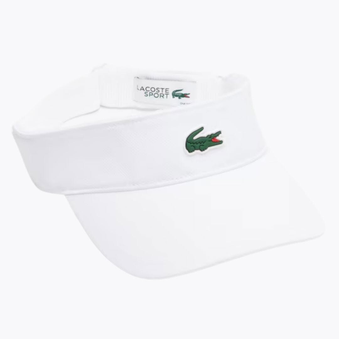 Lacoste Diamond Taffeta Sport Visier Stiladel Weiß 